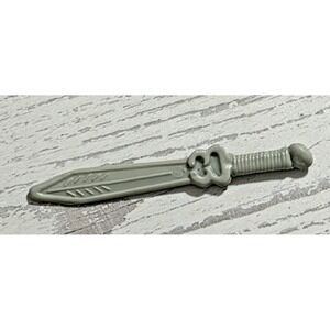 Vtg GI Joe Spearhead v1 KNIFE sword original 1988 gray weapon accessory part max